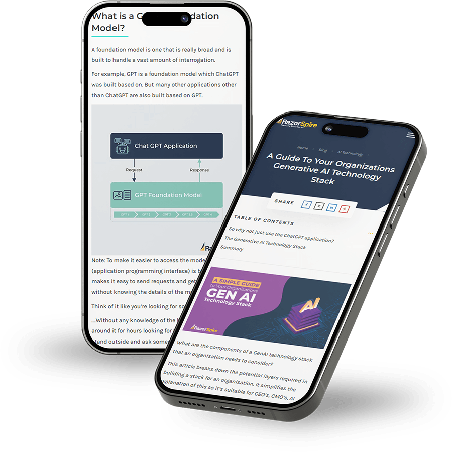 Digital transformation blog with a focus on Gen AI - RazorSpire